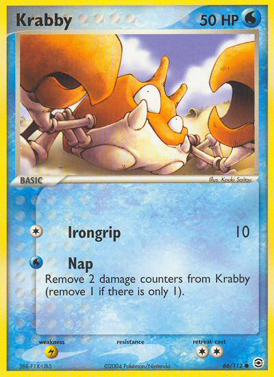 Krabby (66/112) [EX: FireRed & LeafGreen] | Pegasus Games WI