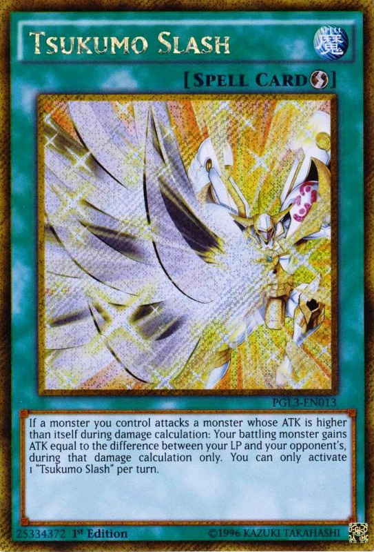 Tsukumo Slash [PGL3-EN013] Gold Secret Rare | Pegasus Games WI