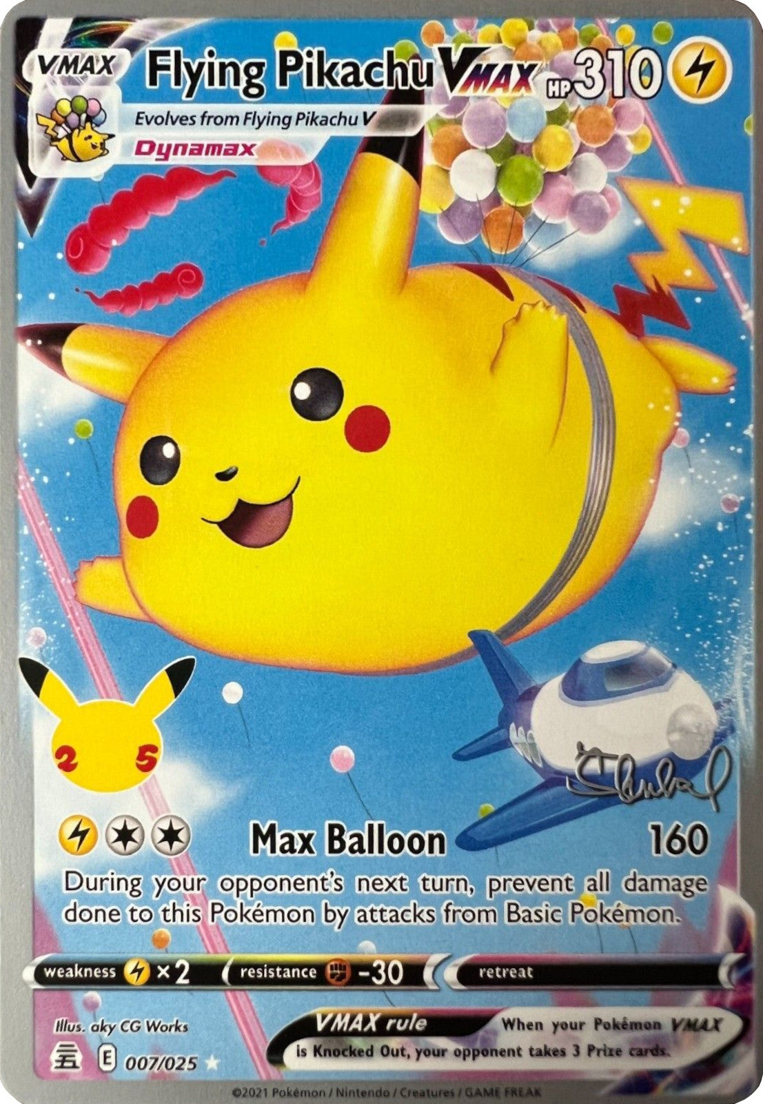 Flying Pikachu VMAX (007/025) (ADP - Ondrej Skubal) [World Championships 2022] | Pegasus Games WI