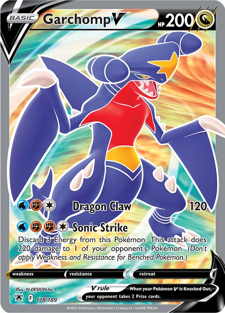 Garchomp V (178/189) [Sword & Shield: Astral Radiance] | Pegasus Games WI