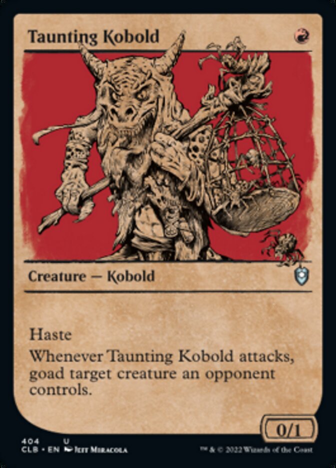 Taunting Kobold (Showcase) [Commander Legends: Battle for Baldur's Gate] | Pegasus Games WI