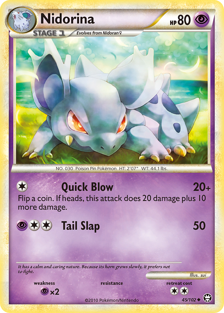 Nidorina (45/102) [HeartGold & SoulSilver: Triumphant] | Pegasus Games WI