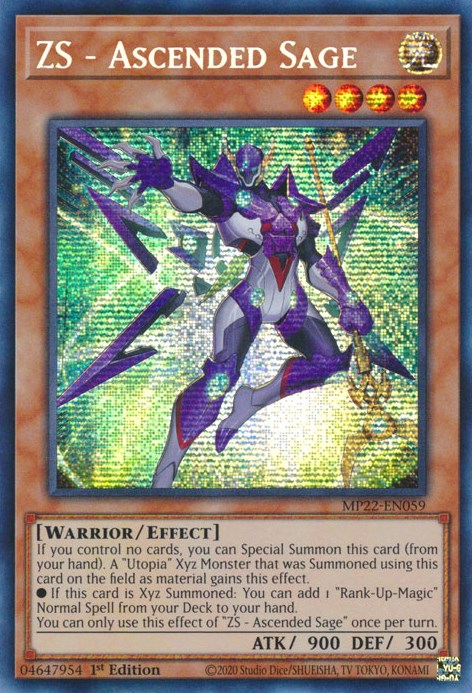 ZS - Ascended Sage [MP22-EN059] Prismatic Secret Rare | Pegasus Games WI