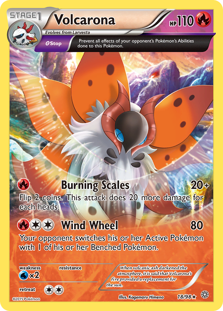 Volcarona (18/98) [XY: Ancient Origins] | Pegasus Games WI