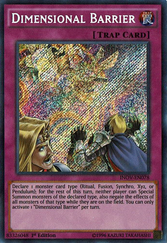 Dimensional Barrier [INOV-EN078] Secret Rare | Pegasus Games WI