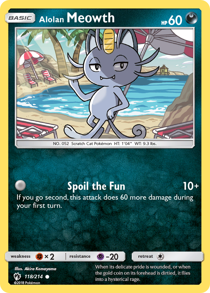 Alolan Meowth (118/214) [Sun & Moon: Lost Thunder] | Pegasus Games WI