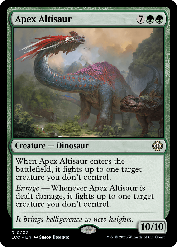 Apex Altisaur [The Lost Caverns of Ixalan Commander] | Pegasus Games WI