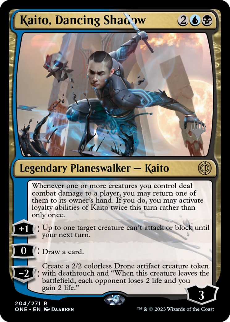 Kaito, Dancing Shadow (Promo Pack) [Phyrexia: All Will Be One Promos] | Pegasus Games WI