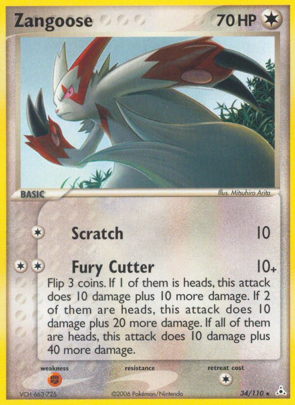 Zangoose (34/110) [EX: Holon Phantoms] | Pegasus Games WI