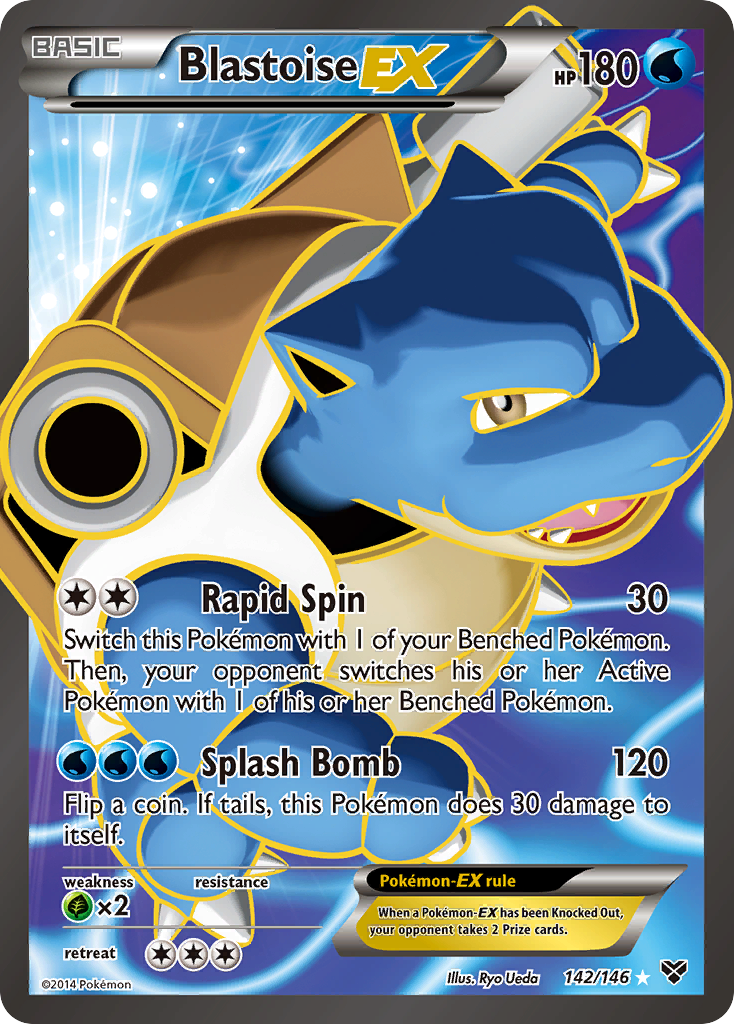 Blastoise EX (142/146) [XY: Base Set] | Pegasus Games WI