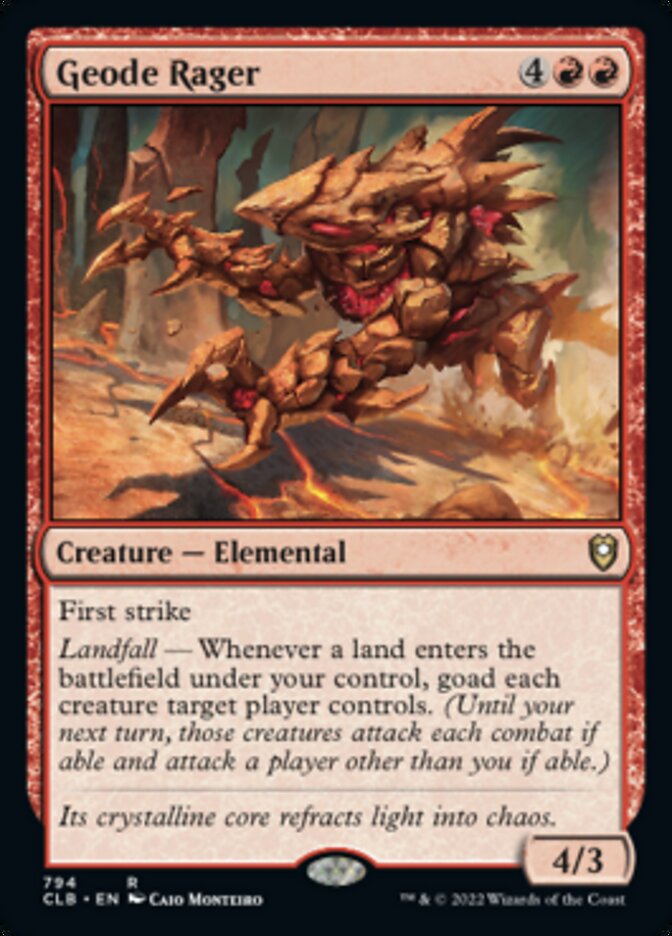 Geode Rager [Commander Legends: Battle for Baldur's Gate] | Pegasus Games WI