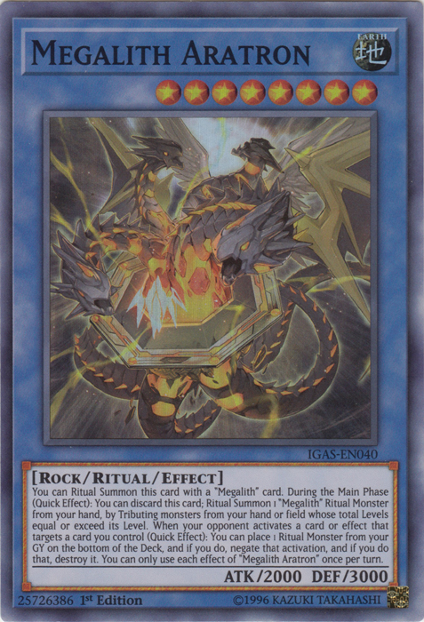 Megalith Aratron [IGAS-EN040] Super Rare | Pegasus Games WI