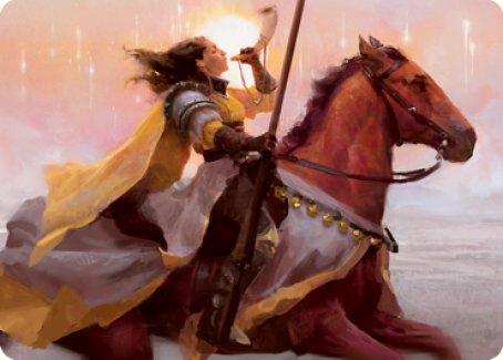 Sunrise Cavalier Art Card [Innistrad: Midnight Hunt Art Series] | Pegasus Games WI