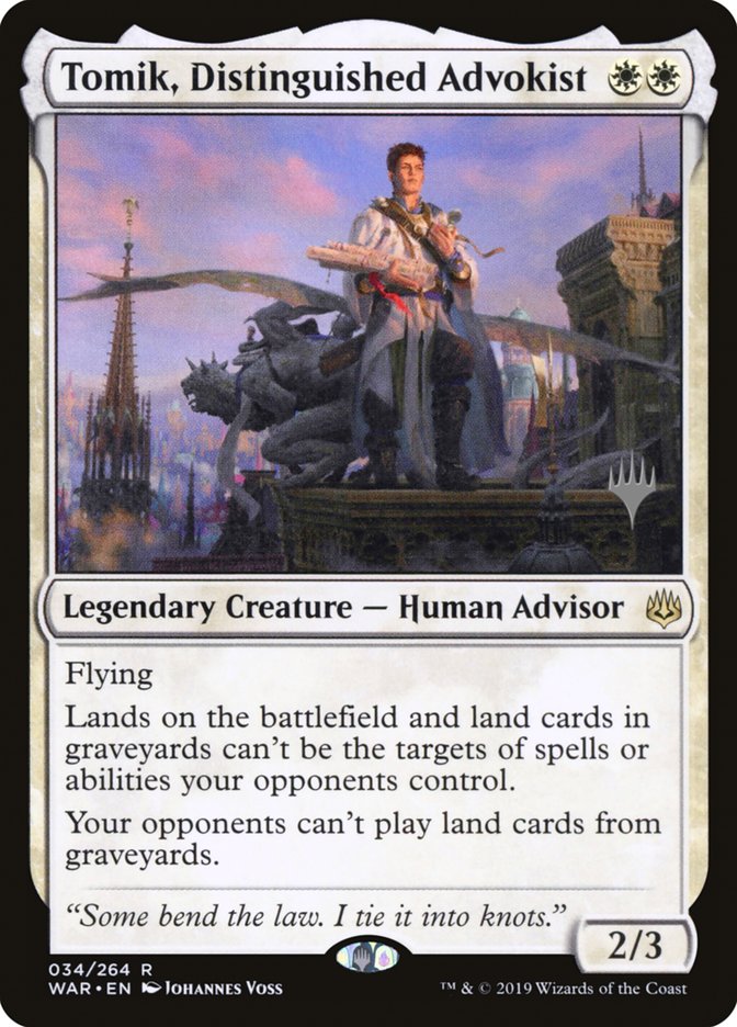 Tomik, Distinguished Advokist (Promo Pack) [War of the Spark Promos] | Pegasus Games WI