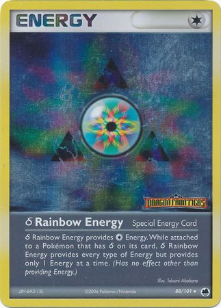 Rainbow Energy (88/101)(Delta Species) (Stamped) [EX: Dragon Frontiers] | Pegasus Games WI