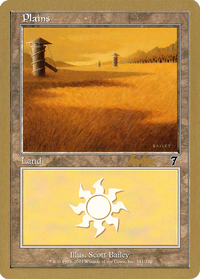 Plains (bk341) (Brian Kibler) [World Championship Decks 2002] | Pegasus Games WI