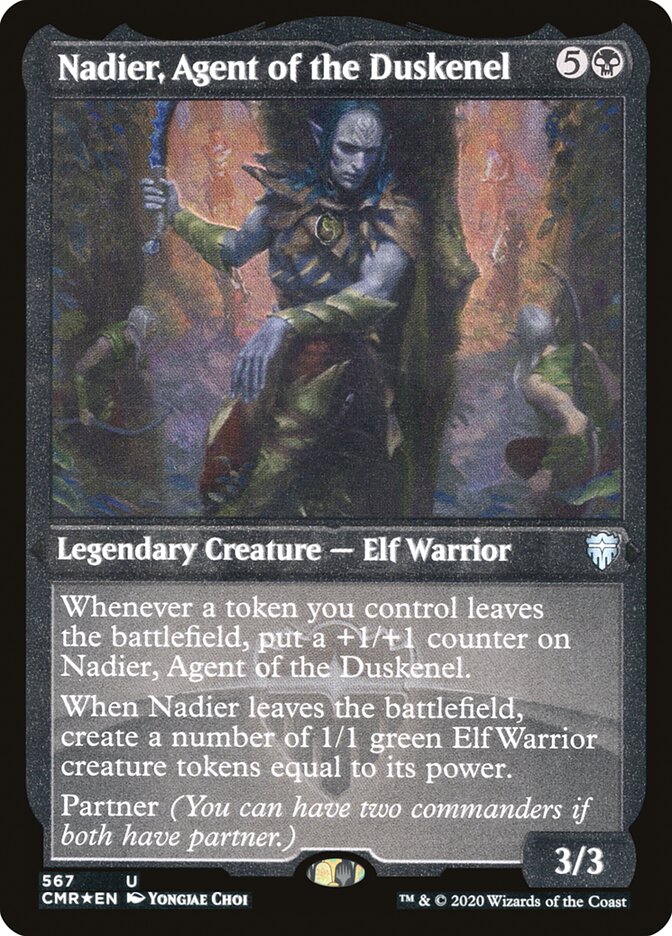 Nadier, Agent of the Duskenel (Etched) [Commander Legends] | Pegasus Games WI