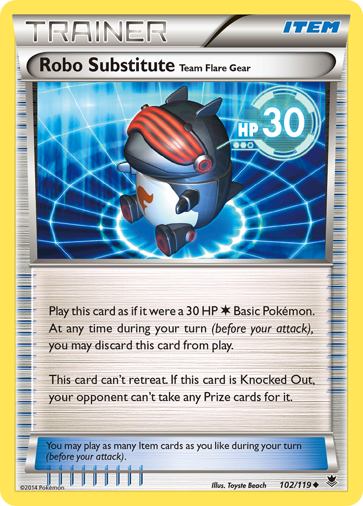 Robo Substitute Team Flare Gear (102/119) [XY: Phantom Forces] | Pegasus Games WI