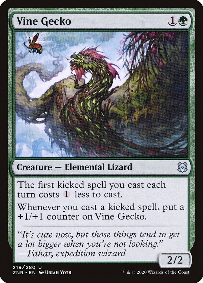 Vine Gecko [Zendikar Rising] | Pegasus Games WI