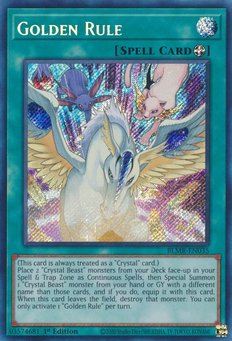 Golden Rule [BLMR-EN035] Secret Rare | Pegasus Games WI