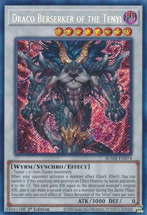 Draco Berserker of the Tenyi [BLMR-EN074] Secret Rare | Pegasus Games WI