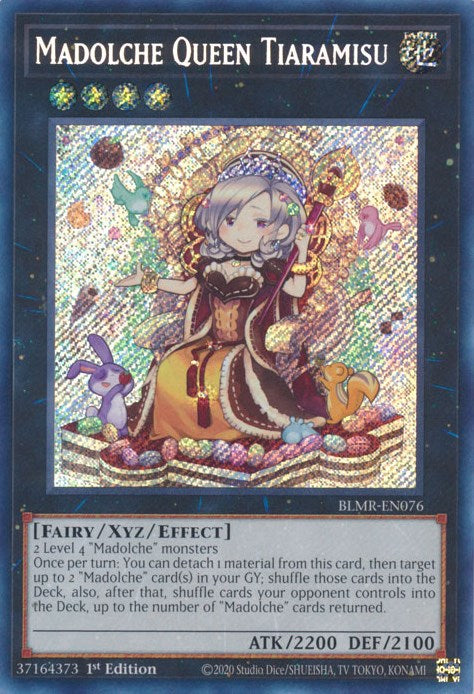 Madolche Queen Tiaramisu [BLMR-EN076] Secret Rare | Pegasus Games WI