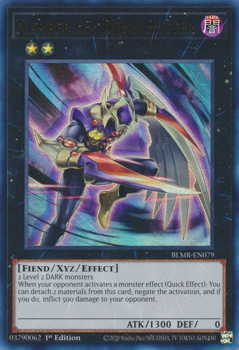 Number 65: Djinn Buster [BLMR-EN079] Ultra Rare | Pegasus Games WI
