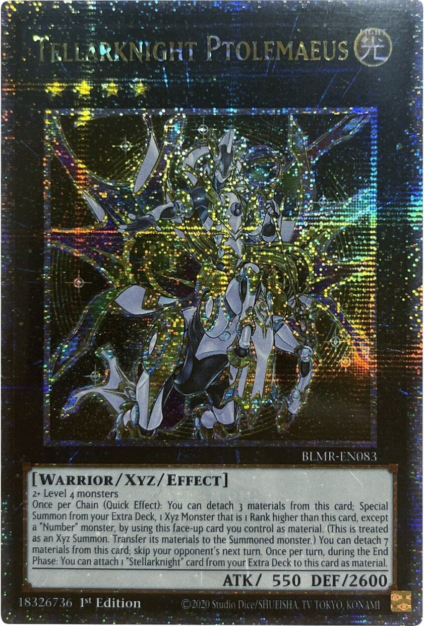 Tellarknight Ptolemaeus [BLMR-EN083] Quarter Century Secret Rare | Pegasus Games WI