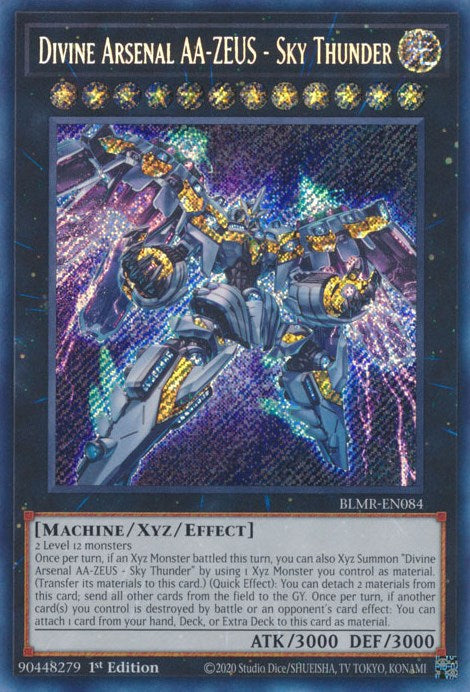 Divine Arsenal AA-ZEUS - Sky Thunder [BLMR-EN084] Secret Rare | Pegasus Games WI