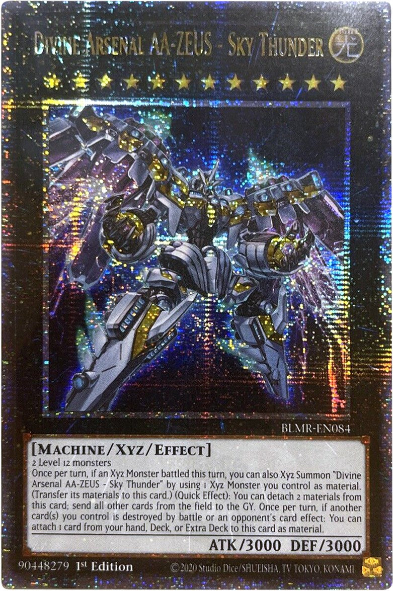 Divine Arsenal AA-ZEUS - Sky Thunder [BLMR-EN084] Quarter Century Secret Rare | Pegasus Games WI