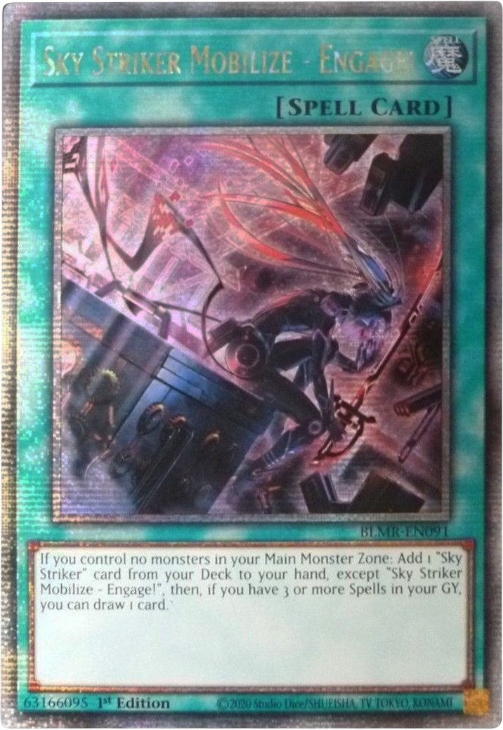 Sky Striker Mobilize - Engage! [BLMR-EN091] Quarter Century Secret Rare | Pegasus Games WI