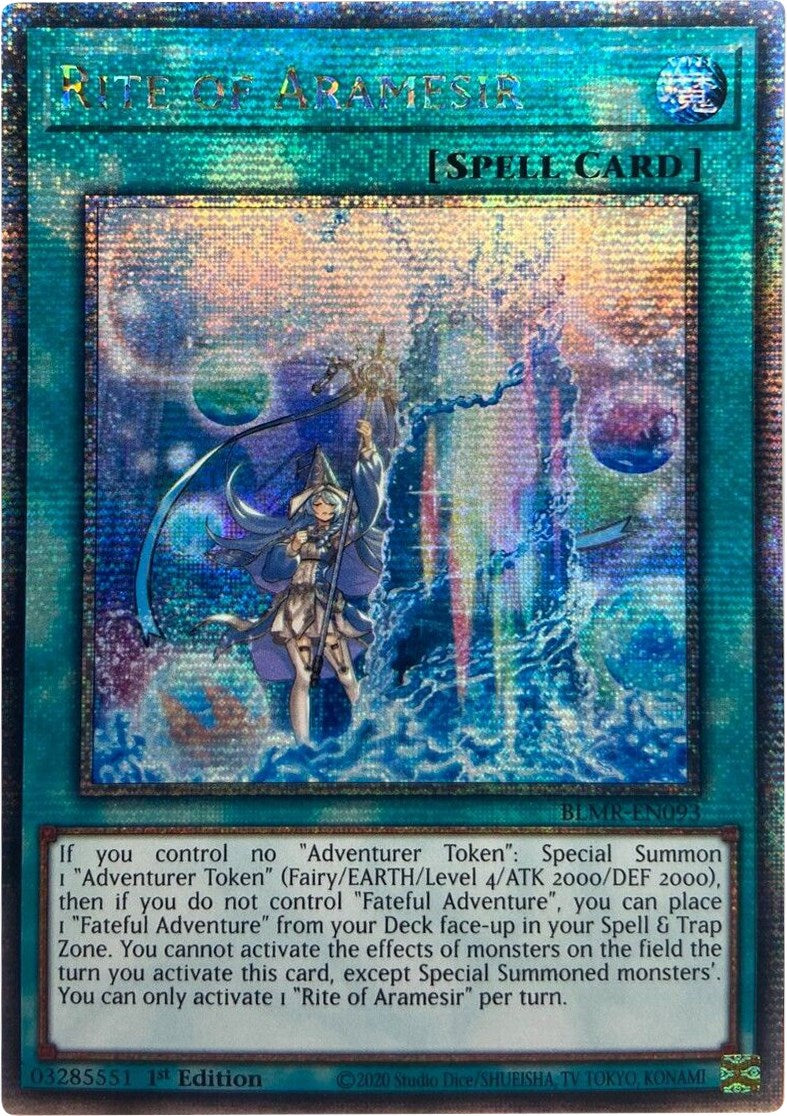 Rite of Aramesir [BLMR-EN093] Quarter Century Secret Rare | Pegasus Games WI