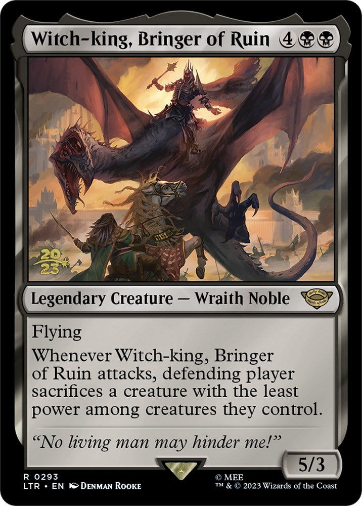 Witch-king, Bringer of Ruin [The Lord of the Rings: Tales of Middle-Earth Prerelease Promos] | Pegasus Games WI