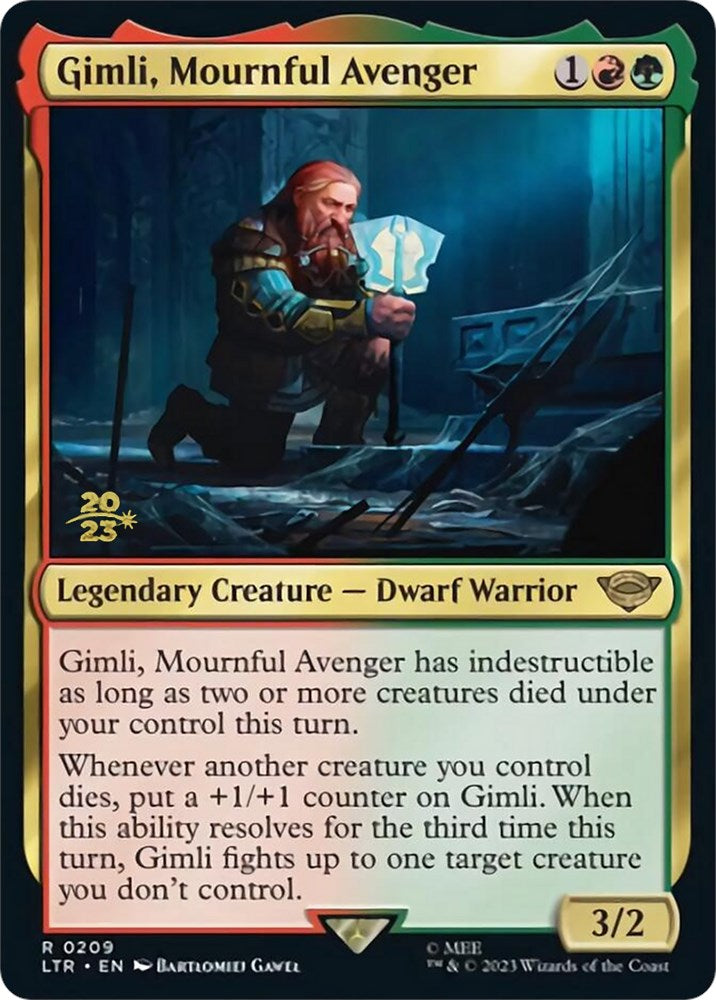 Gimli, Mournful Avenger [The Lord of the Rings: Tales of Middle-Earth Prerelease Promos] | Pegasus Games WI