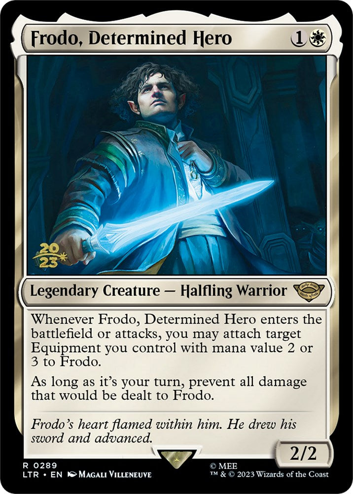 Frodo, Determined Hero [The Lord of the Rings: Tales of Middle-Earth Prerelease Promos] | Pegasus Games WI