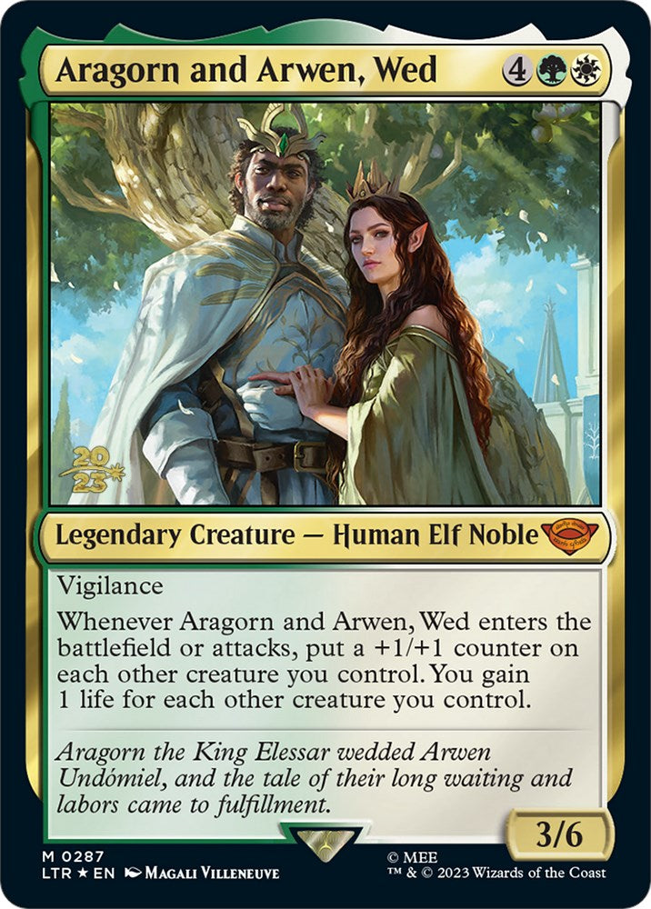 Aragorn and Arwen, Wed [The Lord of the Rings: Tales of Middle-Earth Prerelease Promos] | Pegasus Games WI