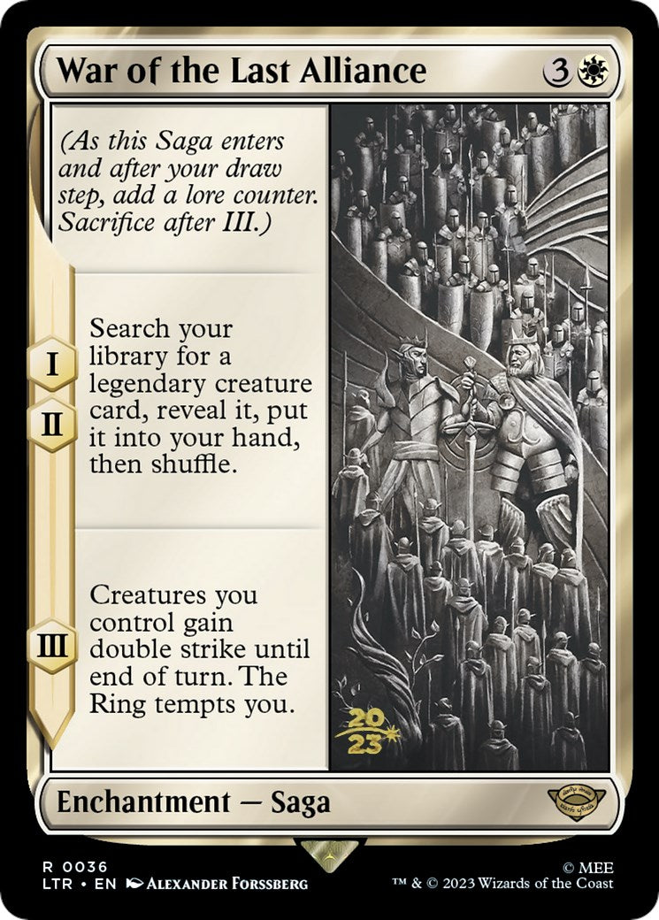 War of the Last Alliance [The Lord of the Rings: Tales of Middle-Earth Prerelease Promos] | Pegasus Games WI
