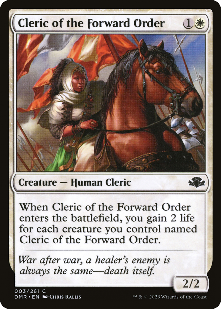 Cleric of the Forward Order [Dominaria Remastered] | Pegasus Games WI