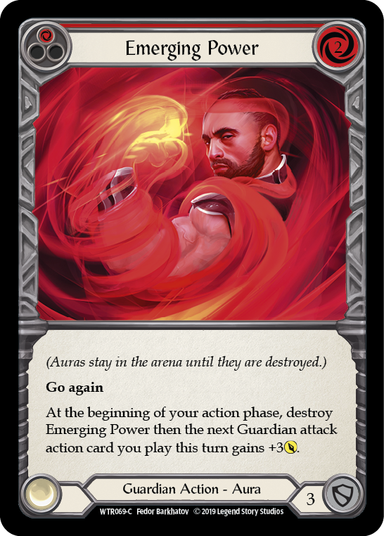 Emerging Power (Red) [WTR069-C] Alpha Print Rainbow Foil | Pegasus Games WI
