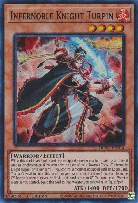 Infernoble Knight Turpin [DUNE-EN014] Super Rare | Pegasus Games WI
