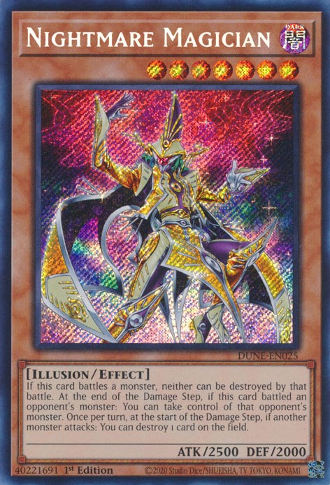 Nightmare Magician [DUNE-EN025] Secret Rare | Pegasus Games WI