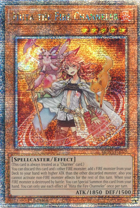 Hiita the Fire Channeler [DUNE-EN026] Quarter Century Secret Rare | Pegasus Games WI