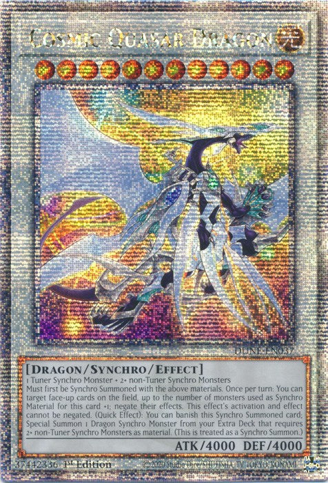 Cosmic Quasar Dragon [DUNE-EN037] Quarter Century Secret Rare | Pegasus Games WI