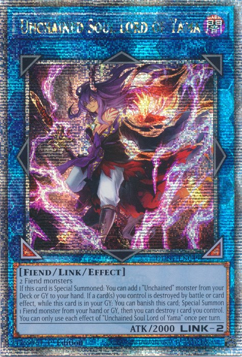 Unchained Soul Lord of Yama [DUNE-EN049] Quarter Century Secret Rare | Pegasus Games WI