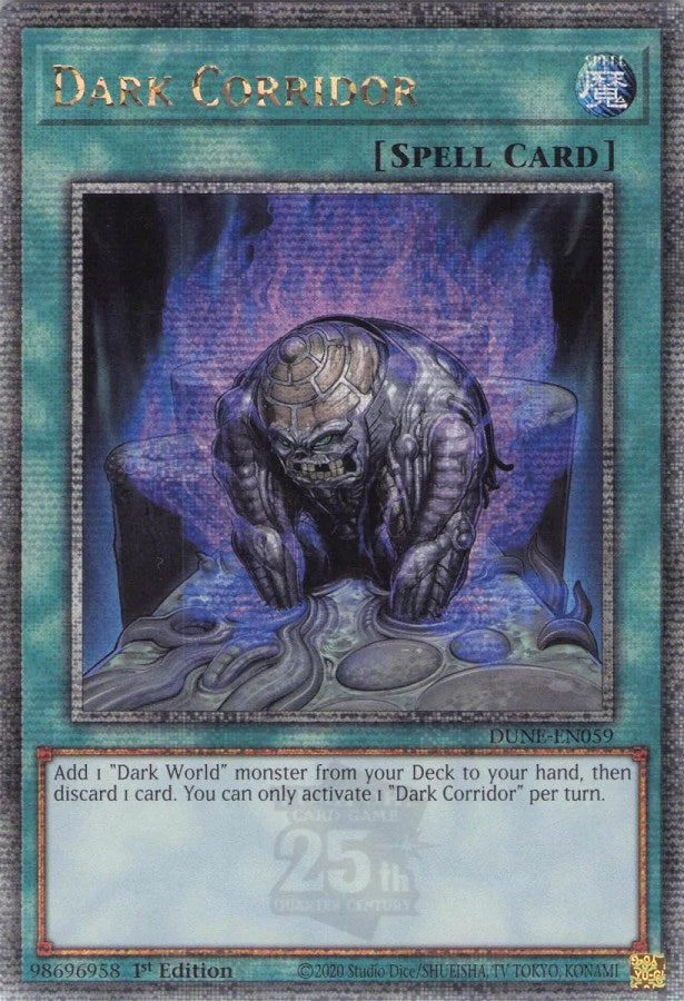 Dark Corridor [DUNE-EN059] Quarter Century Secret Rare | Pegasus Games WI