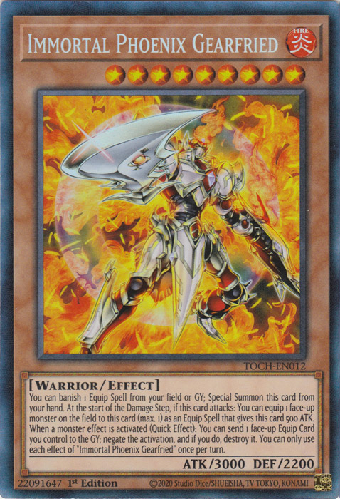 Immortal Phoenix Gearfried (CR) [TOCH-EN012] Collector's Rare | Pegasus Games WI