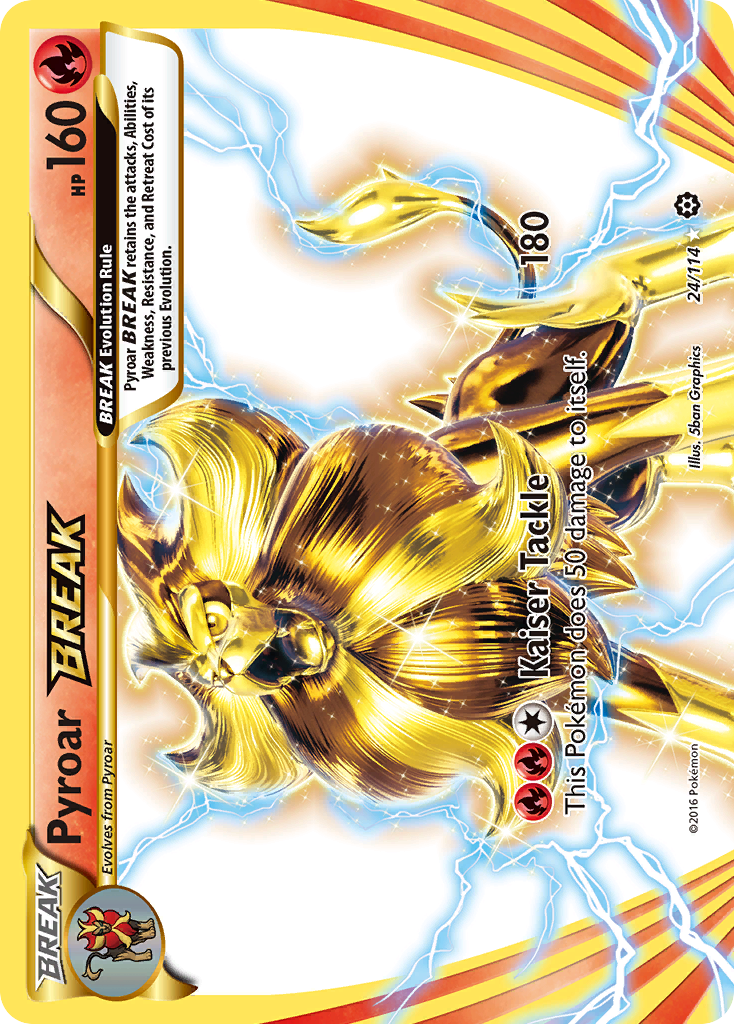 Pyroar BREAK (24/114) [XY: Steam Siege] | Pegasus Games WI
