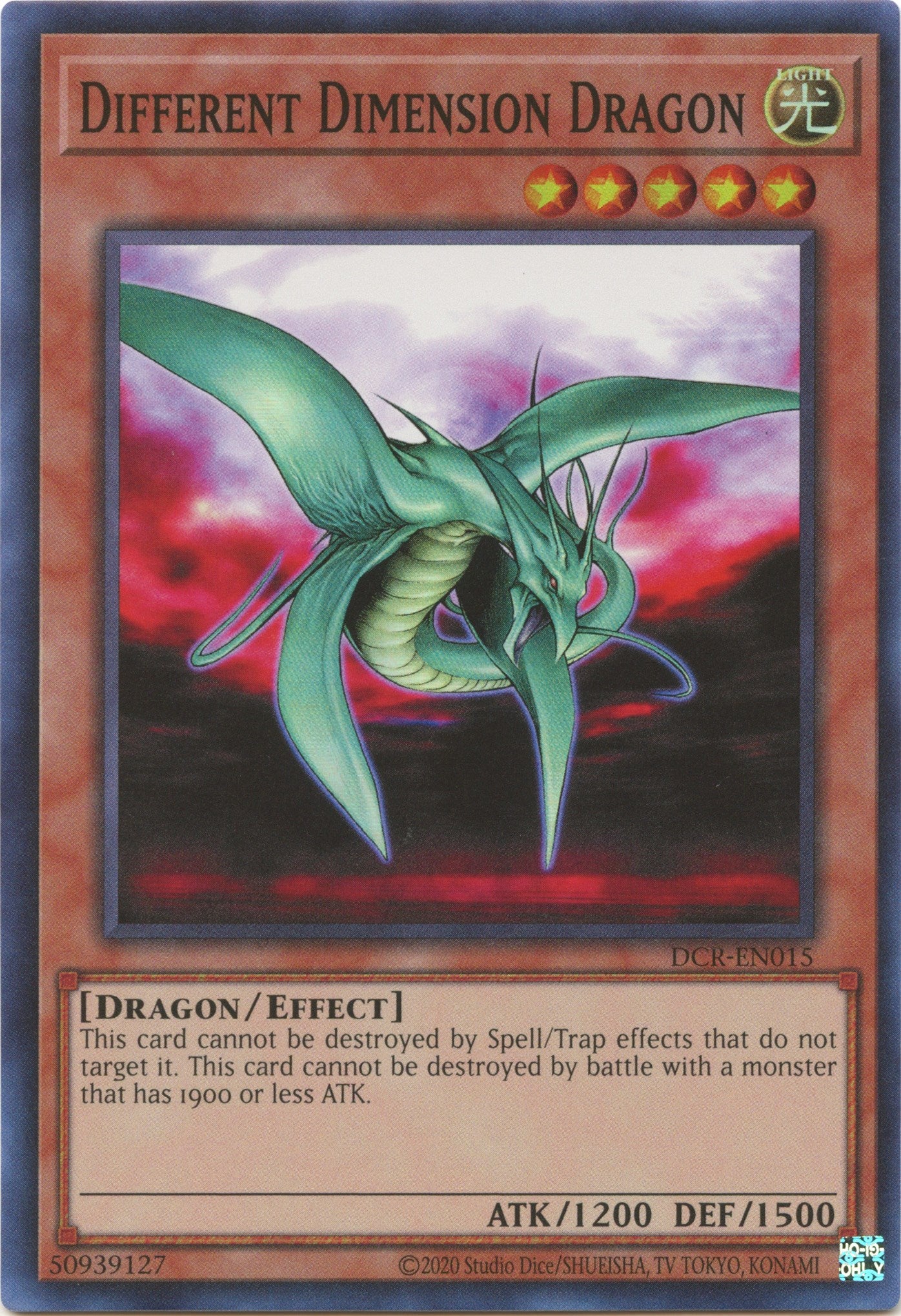 Different Dimension Dragon (25th Anniversary) [DCR-EN015] Super Rare | Pegasus Games WI