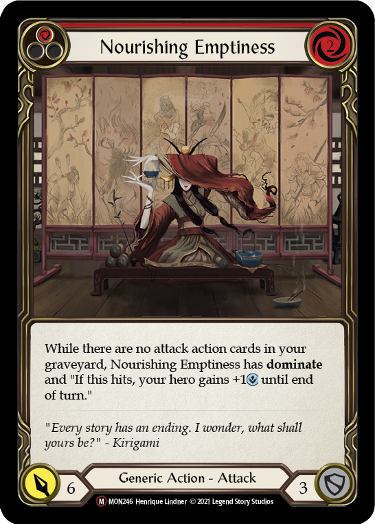 Nourishing Emptiness (Rainbow Foil) [U-MON246-RF] Unlimited Rainbow Foil | Pegasus Games WI