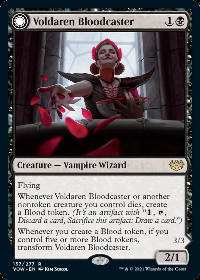 Voldaren Bloodcaster // Bloodbat Summoner [Innistrad: Crimson Vow] | Pegasus Games WI